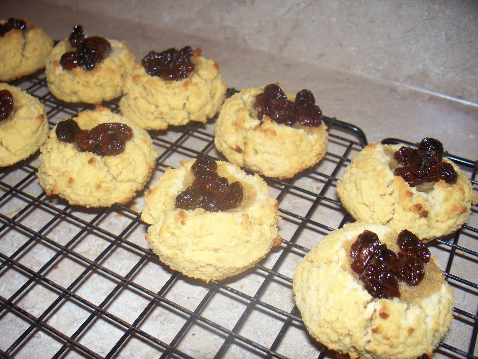 Ramble On Raisin Thumbprint Cookies Gluten Free, Nut Free, Dairy Free, SCD legal