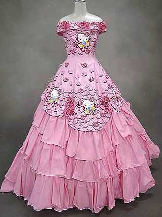 Now who wouldn't want a'Hello Kitty' wedding dress Bride No