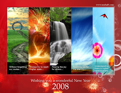 New Year cards - wishes, Blessing