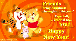 New Year Friends Cards