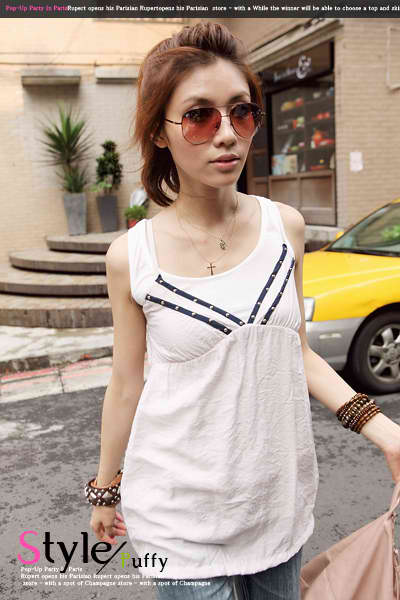 Grey Sphagetti Top