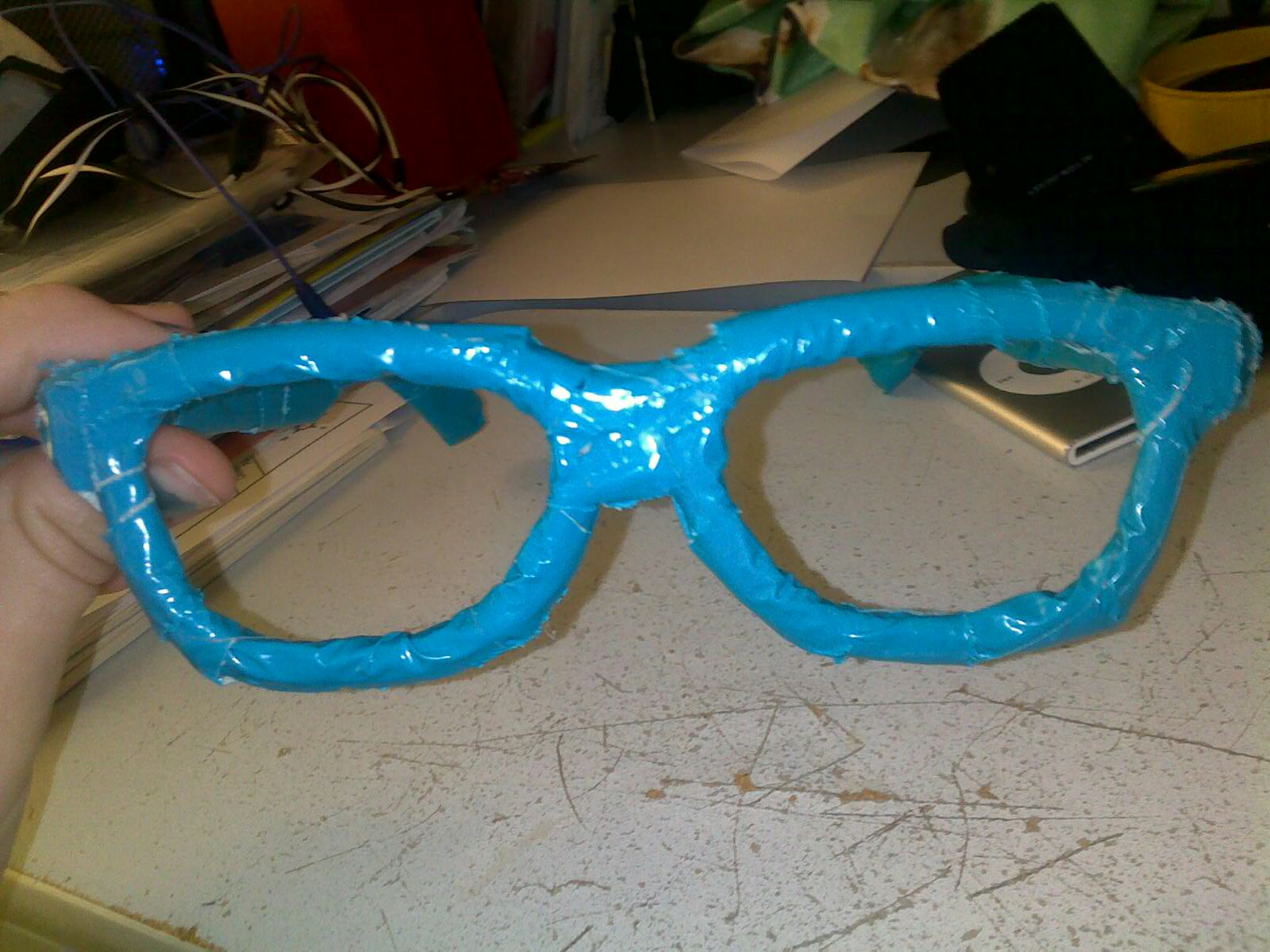 insert catchy blog title here. How to make duct tape glasses