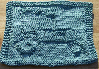 DigKnitty Designs: Tractor Knit Dishcloth Pattern