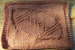 DigKnitty Designs: Football Knit Dishcloth Pattern