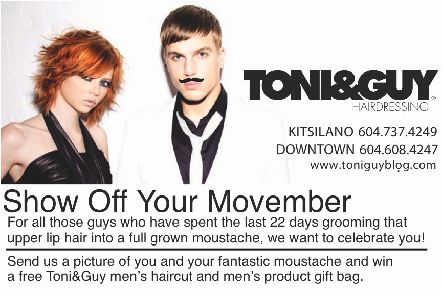 Show off your Movember, Win a Haircut Kitsilano.ca