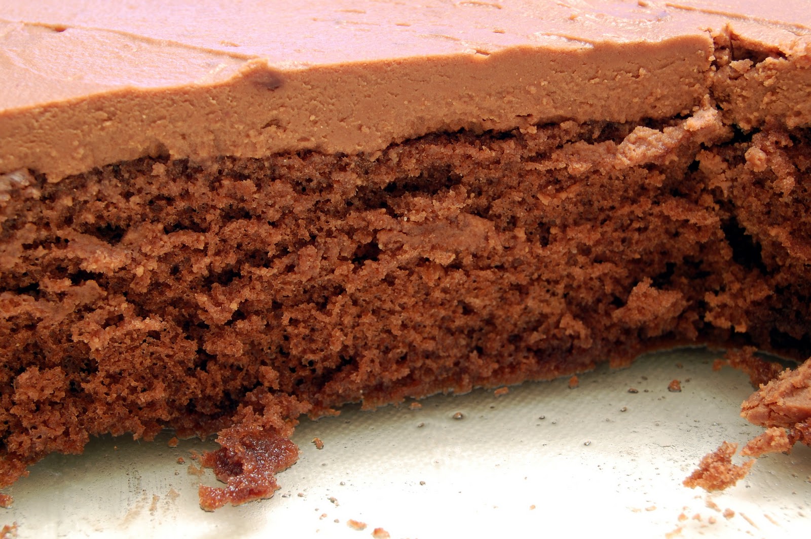 * Chocolate Genoise with Whipped Peanut Butter Ganache