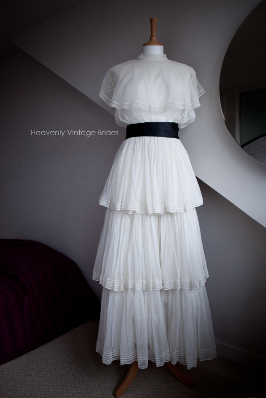 Beautiful cotton wedding gown Worn by bride in Wild West of America