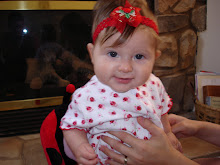 Audriana in her ladybug chair