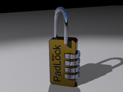 3d code mini padlock