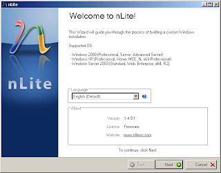 Cara Instal window dengan NLITE Nlite+001