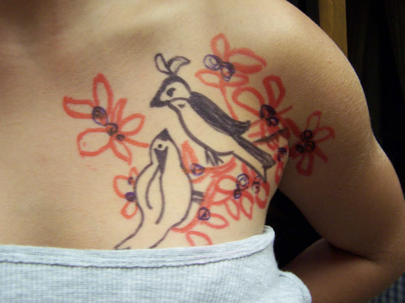 Award Winning Bird Tattoo Designs For Girls title=