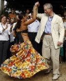 Prince Charles dancing in Pará