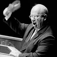 Khrushchev banging his shoe at the UN, October 12 1960