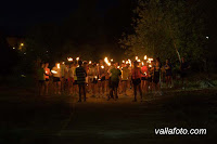 antorchas en la noche de San Juan