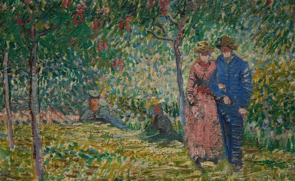 Courting Couples in the Voyer d'Argenson Park in Asnières, Vincent van