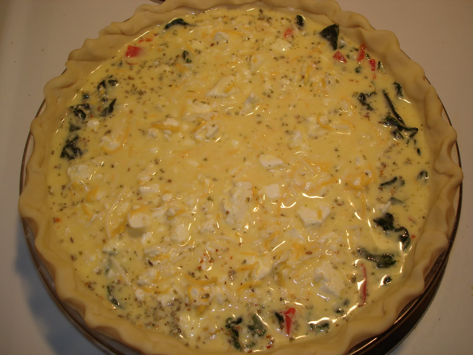 The Tiny Skillet: Spinach, Feta and Tomato Quiche