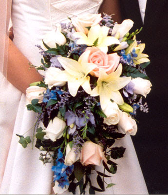 daylily wedding bouquet. Silk Bridal Bouquets