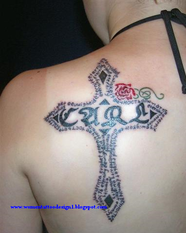 jesus christ on cross tattoos. cross tattoos women,women
