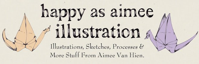 Happy as Aimee Illustration