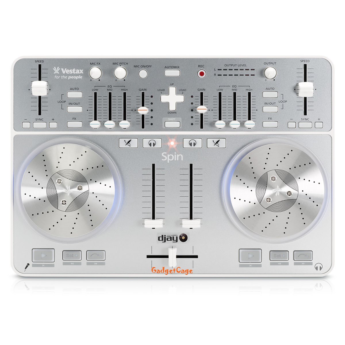 Create your own Music mix with Vestax Spin DJ USB Controller Gadget Cage