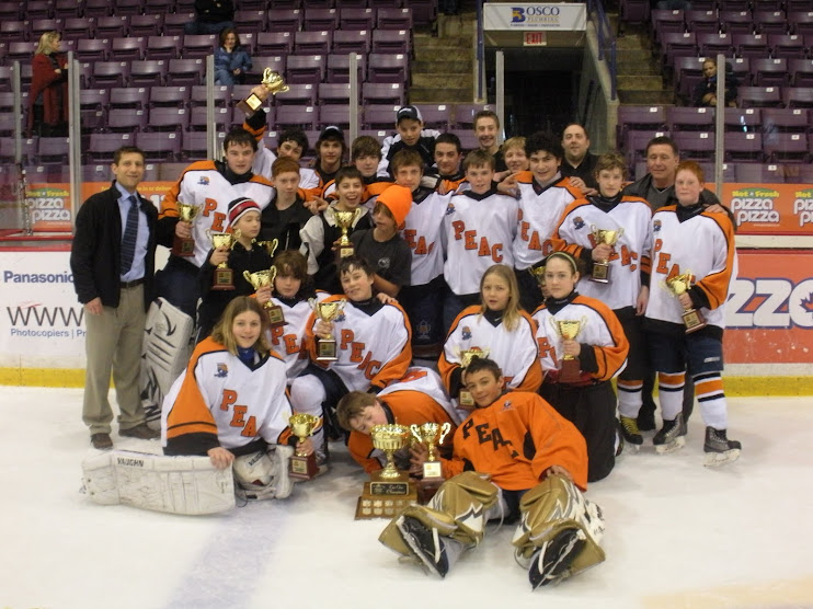 BACK TO BACK CHAMPIONS - PEAC WINS 2010 BRAMPTON BATTALION ELEMENTARY SCHOOL HOCKEY TOURNAMENT