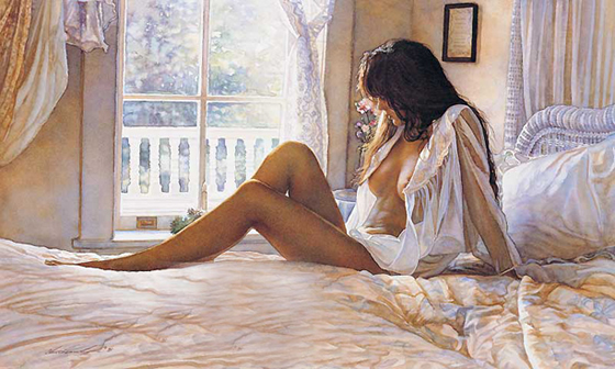 A sensualidade feminina nas pinturas de Steve Hanks - 03