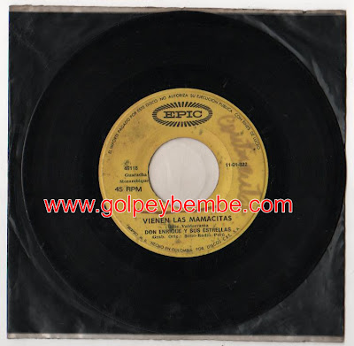 45 rpm Don Enrique y sus Estrellas - Sello Epic
