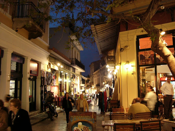 Plaka at dusk