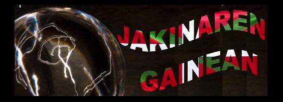 jakinaren gainean