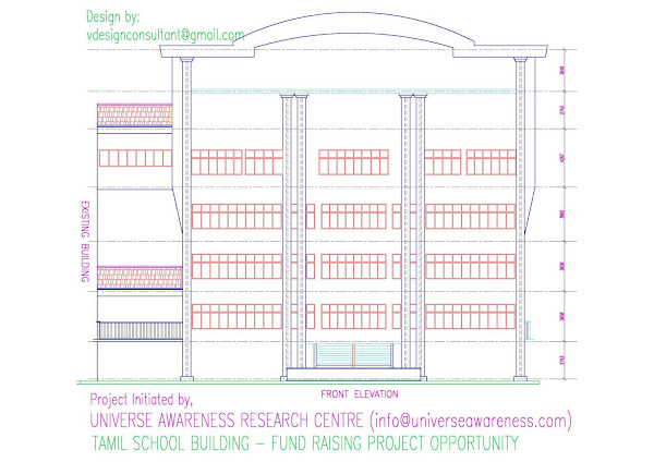 Front Building Draft Drawing