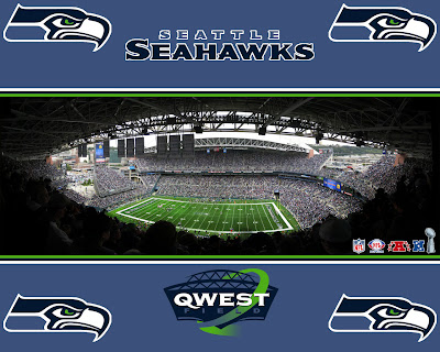 Qwest Field stadium, Seattle Seahawks wallpaper, nfl wallpaper, Seahawks logo wallpaper