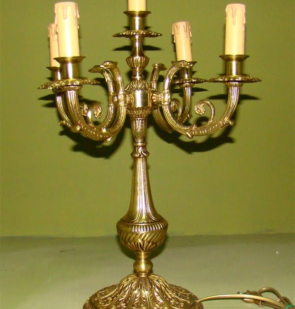 Lamparas Cebria: Ejemplo de restauración: Candelabro