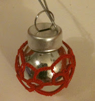tiny thread tatted ornament
