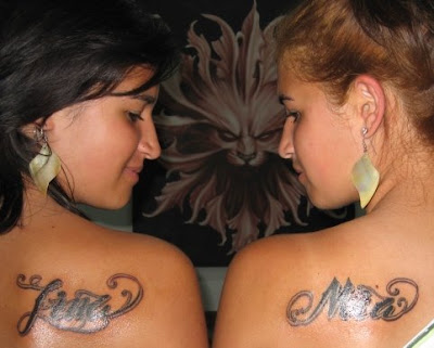 girls tattoo designs. Twin Girl Tattoo Designs