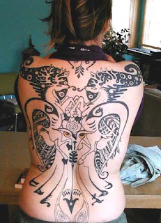 Full Back Body Tattoos for Girls