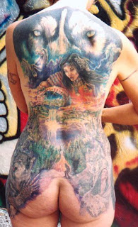 Full Back Body Tattoos for Girls