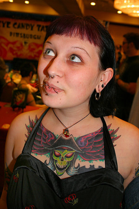 Female Chest Tattoos