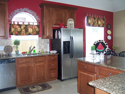 Site Blogspot  Kitchen Walls on Red Wall In Kitchen
