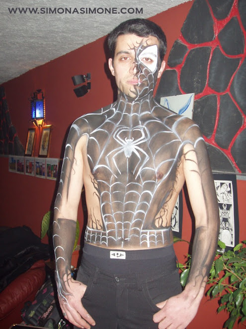 Bodypaiting - Spiderman Black