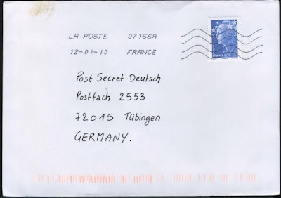 PostSecret auf Deutsch, Postfach 2553, 72015 Tübingen, Germany