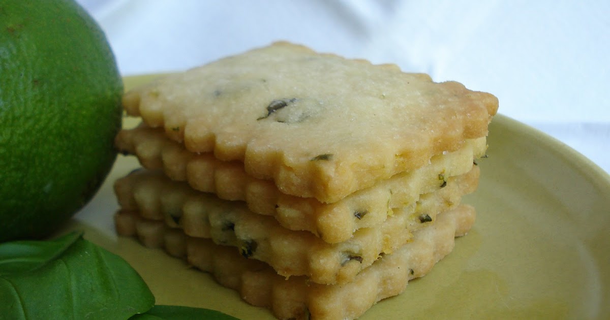 The Cookie Scoop Basil Lime Shortbread Cookies