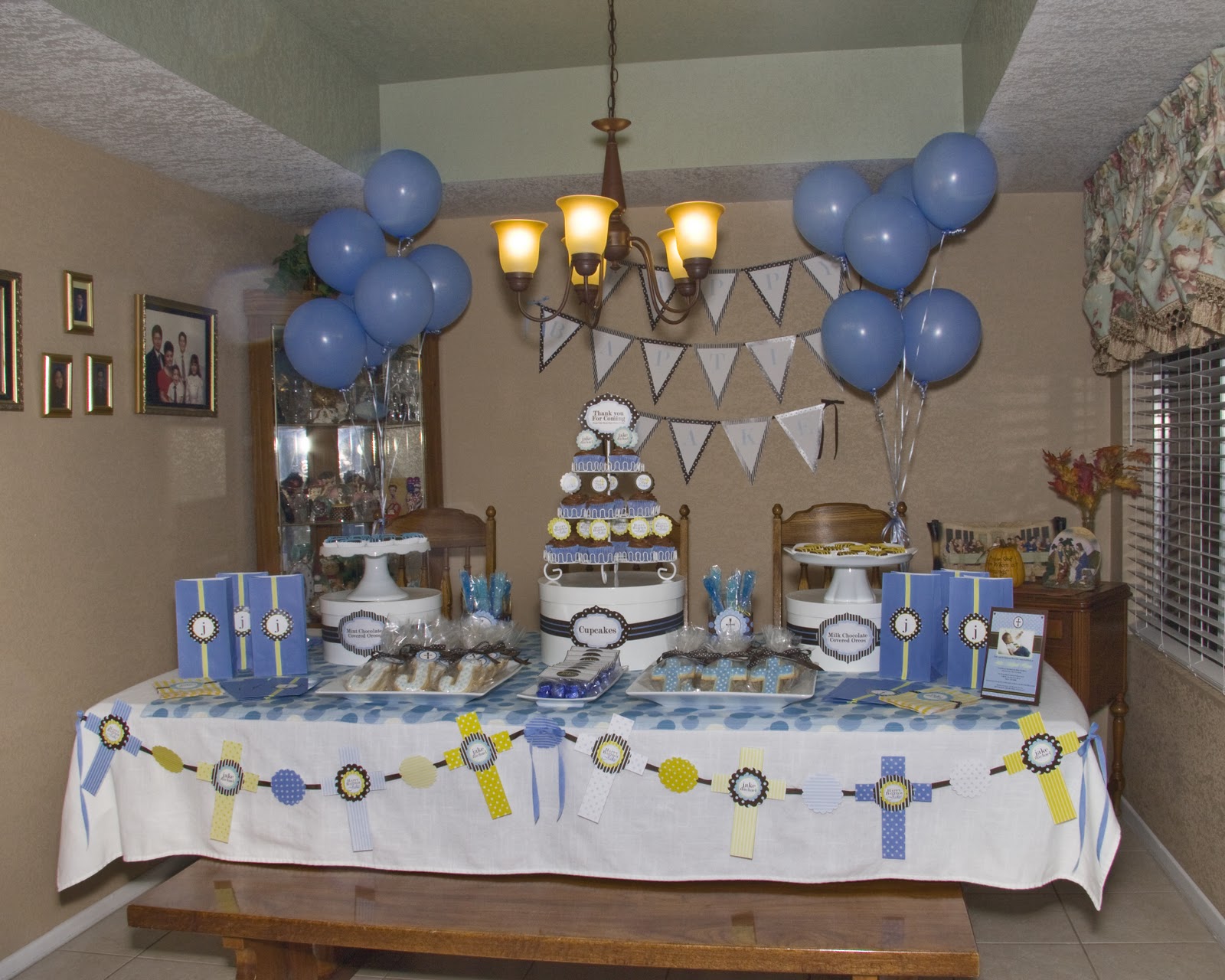 The Sugar Bee Bungalow: Party Bee Jake's Baptism Dessert Table