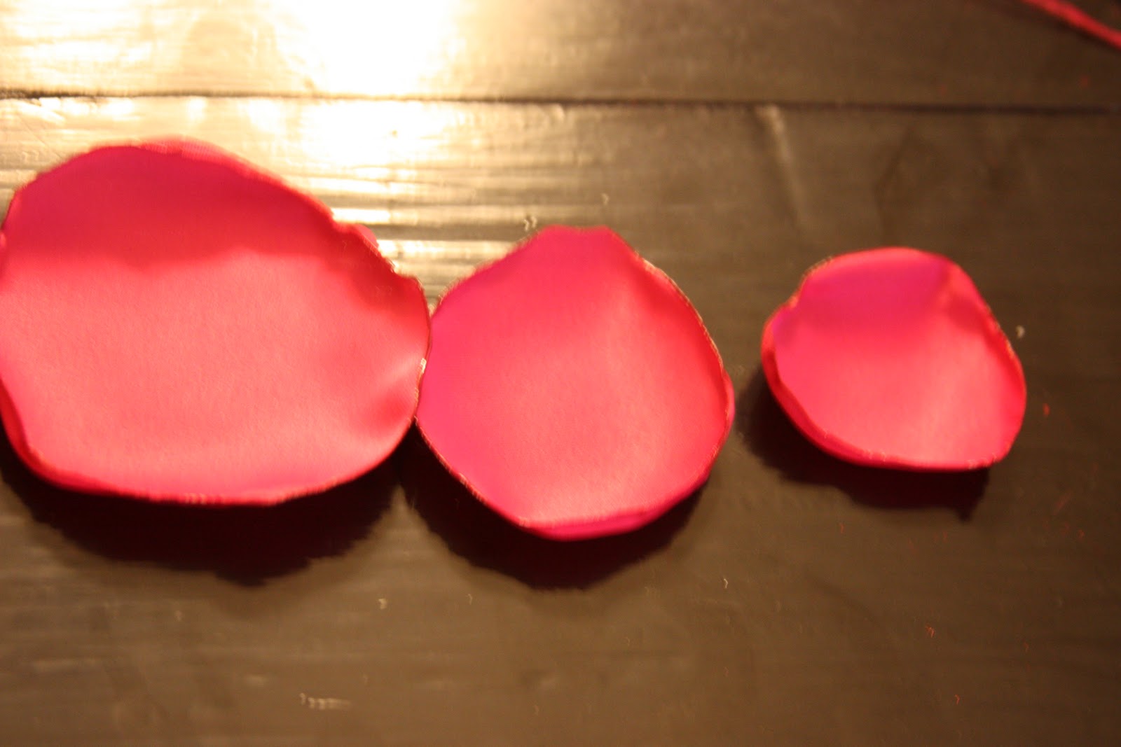 Satin fabric hair flowers... BeingBrook