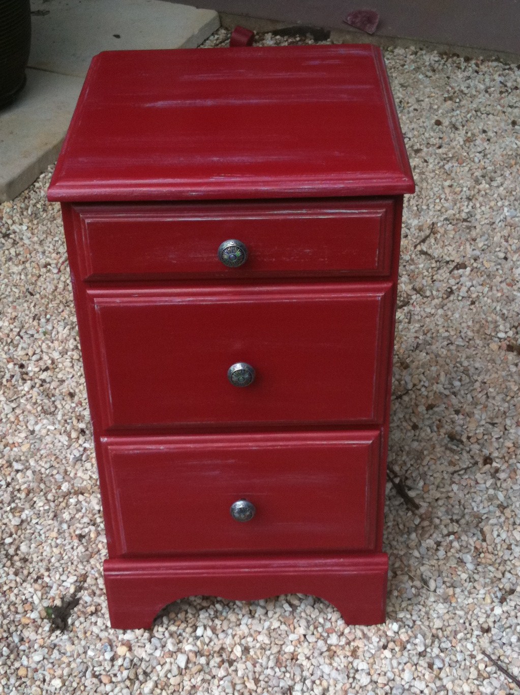 West Furniture Revival RED END TABLE
