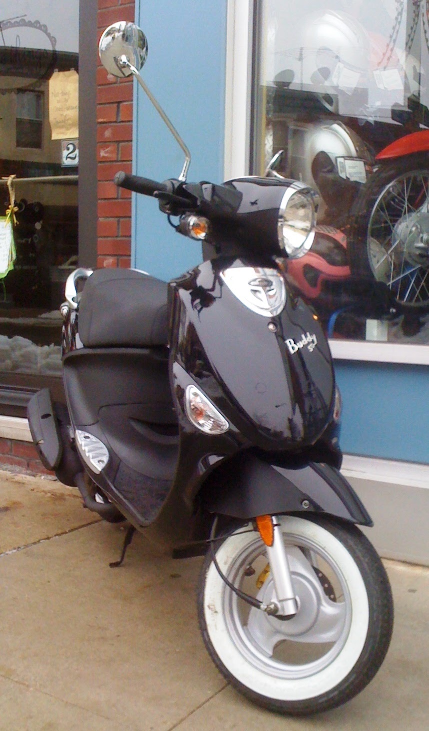 Philadelphia Used Scooters 2010 GENUINE SCOOTERS BUDDY 50 BLACK W/ WHITEWALLS!!!