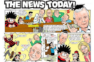 Special Dennis the Menace cartoon: Humphrys and the Naughtie gang