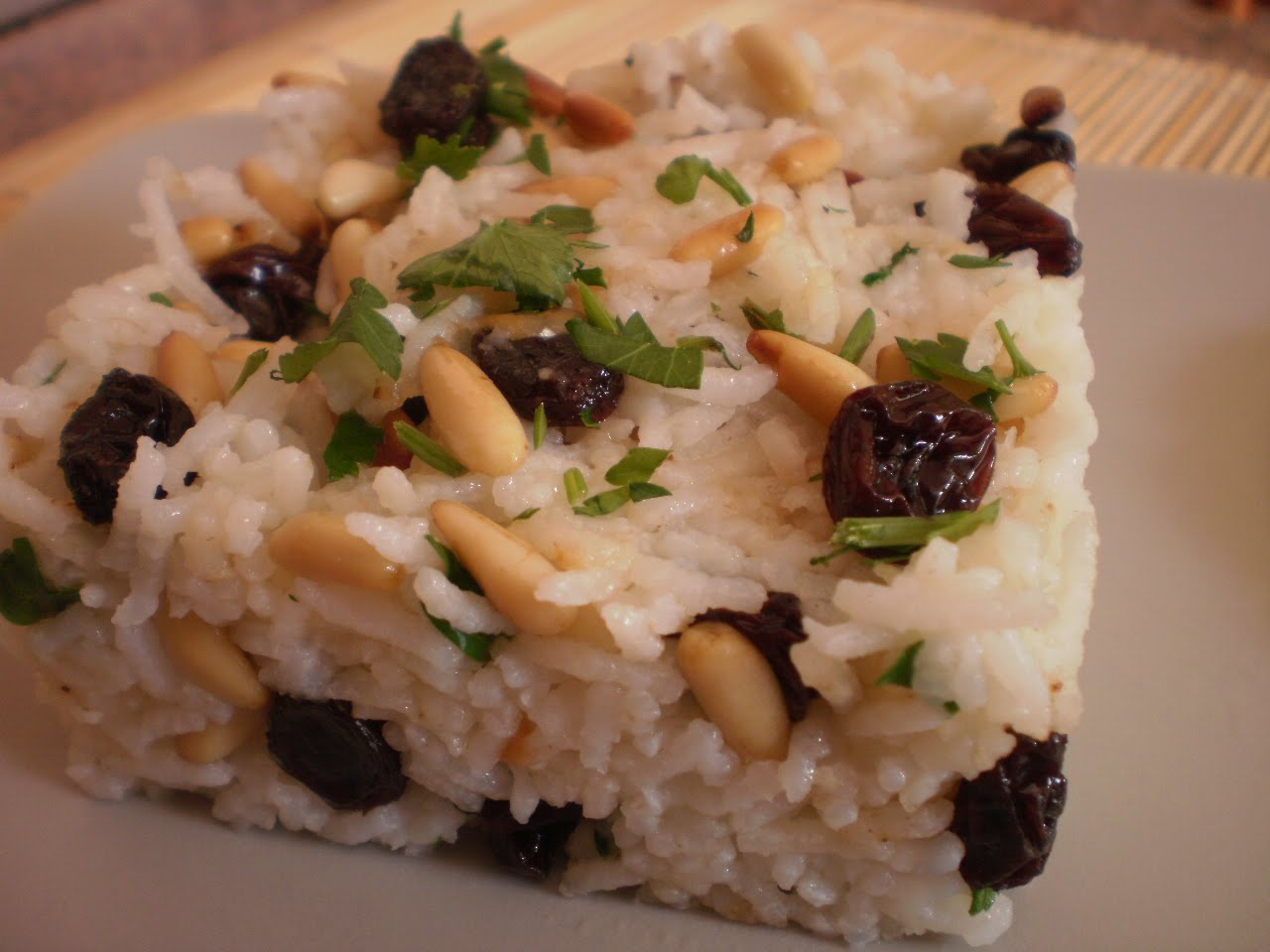 ARROZ CON PASAS Y PIÑONES Mi Cocina