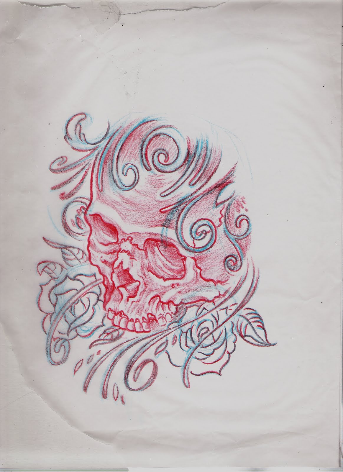 Crazy Skull Drawings