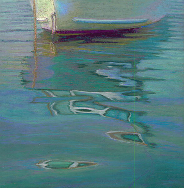 Pastel Painting Daily Painting Seascape Reflection