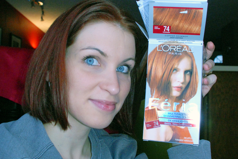 loreal hair color dye. while since I dyed my hair